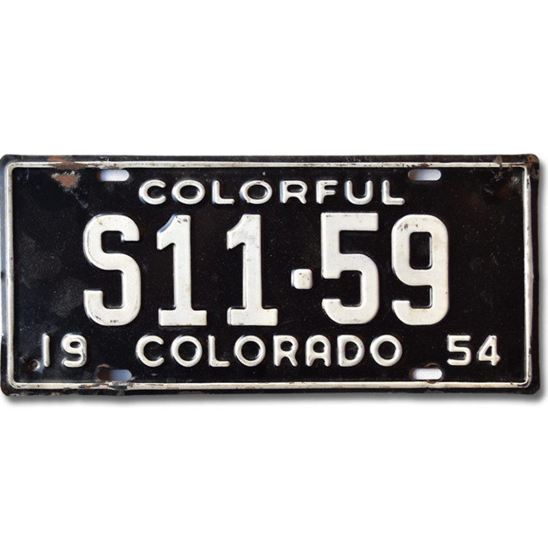 Tablica rejestracyjna USA Colorado 1954 Colorful S11-59