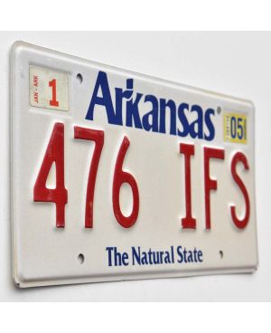 Tablica rejestracyjna USA Arkansas White 476 IFS