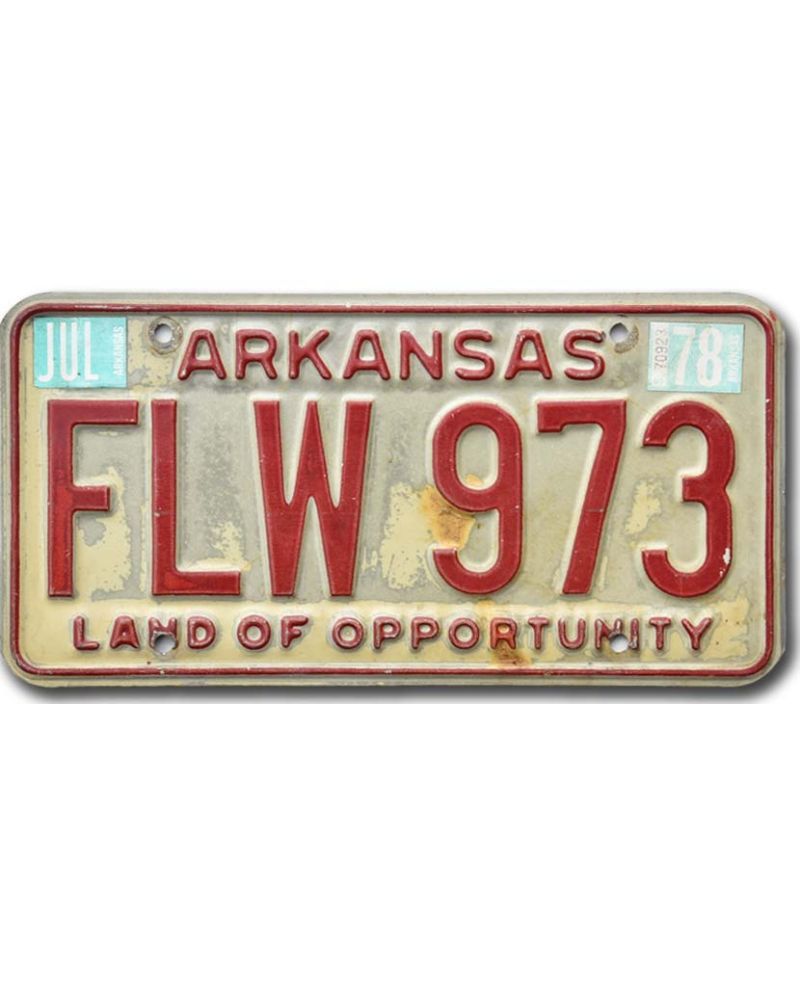Americká SPZ Arkansas 1978 Opportunity FLW 973