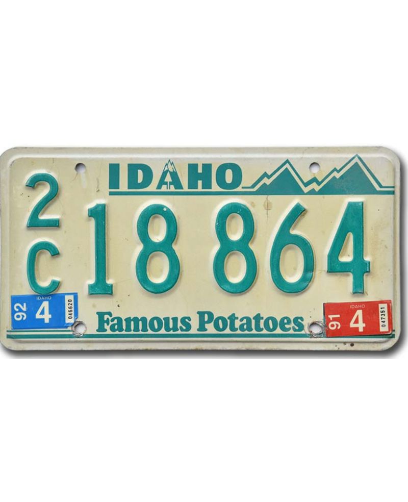 Tablica rejestracyjna USA Idaho Potatoes Green 2C18 864