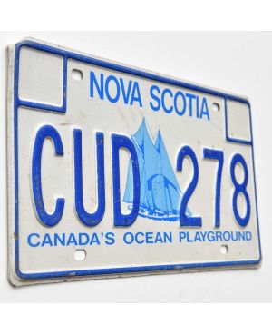 Kanadyjska tablica rejestracyjna Nova Scotia Ocean Playground CUD 278