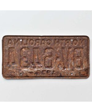 Tablica rejestracyjna USA North Carolina 1976 Green BV-6434