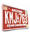 Tablica rejestracyjna USA Arizona Red Cactus KMJ 763