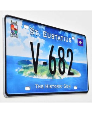 Tablica rejestracyjna St.Eustatius Island Gem V-682