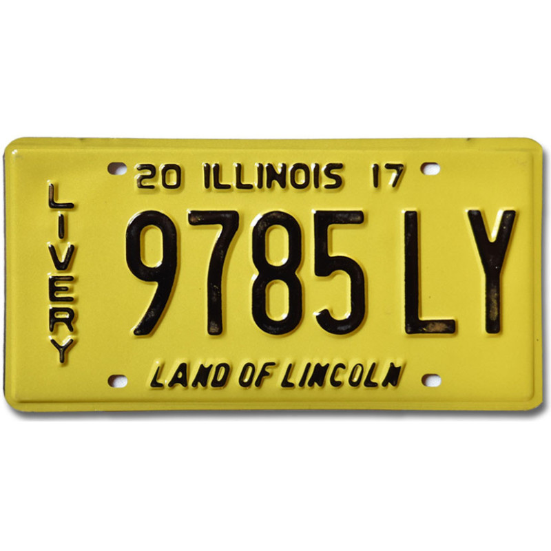 Tablica rejestracyjna USA Illinois 2017 Livery 9785LY