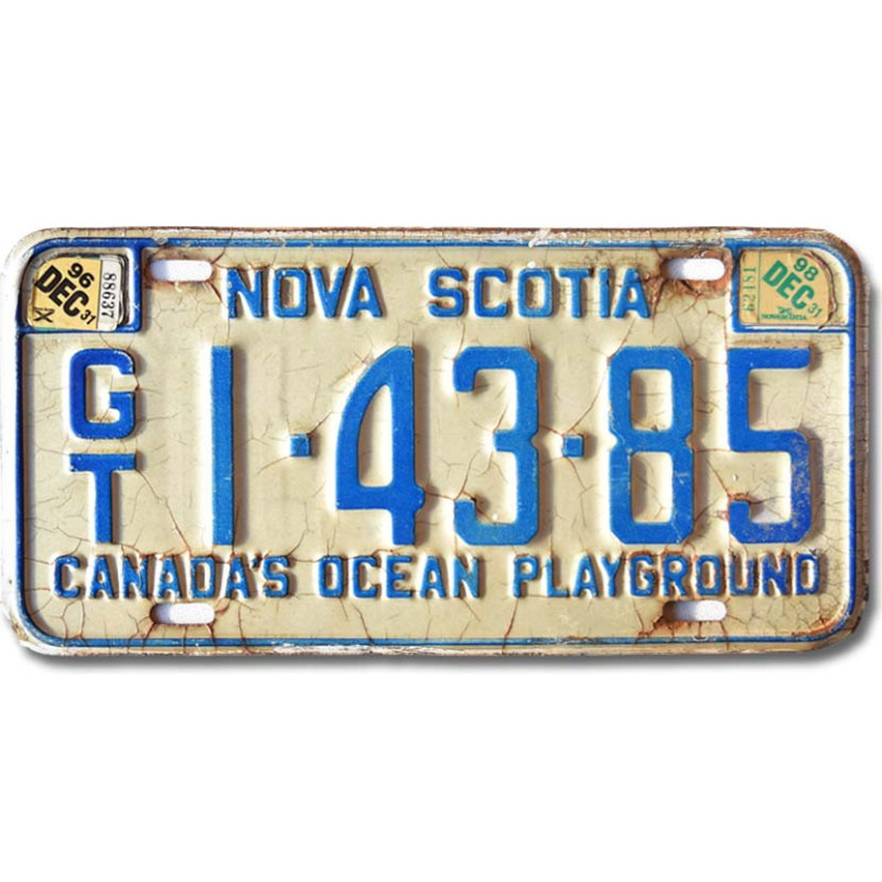 Kanadyjska tablica rejestracyjna Nova Scotia Playground GT 1-43-85