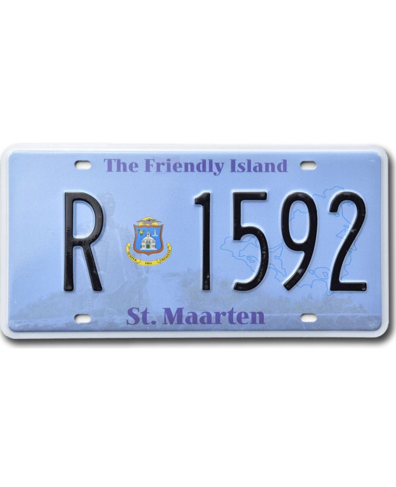Tablica rejestracyjna St. Maarten The Friendly Island R 1592