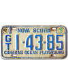 Kanadyjska tablica rejestracyjna Nova Scotia Playground GT 1-43-85