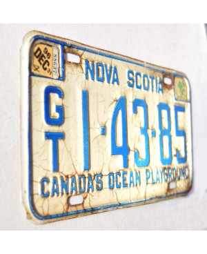Kanadyjska tablica rejestracyjna Nova Scotia Playground GT 1-43-85