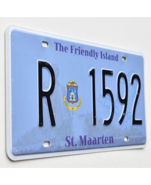 Tablica rejestracyjna St. Maarten The Friendly Island R 1592