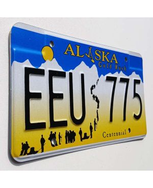 Tablica rejestracyjna USA Alaska Gold Rush EEZ 775
