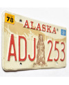 Tablica rejestracyjna USA Alaska 1976 Grizzly Bear ADJ 253