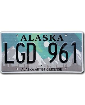 Americká SPZ Alaska Aurora Borealis LGD 961