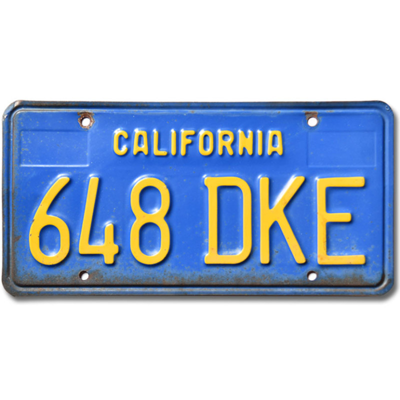 Tablica rejestracyjna USA California Blue 648 DKE