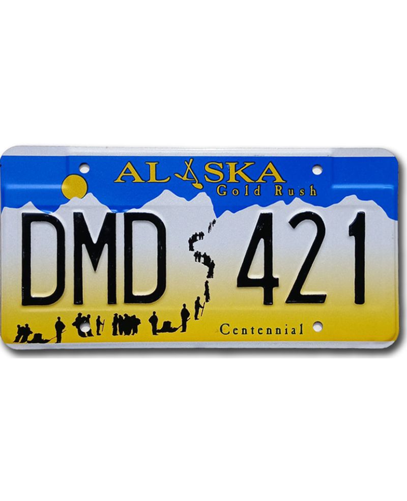 Tablica rejestracyjna USA Alaska Gold Rush DMD 421