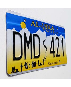 Tablica rejestracyjna USA Alaska Gold Rush DMD 421