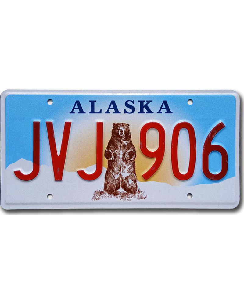 Americká SPZ Alaska Grizzly Bear JVJ 906