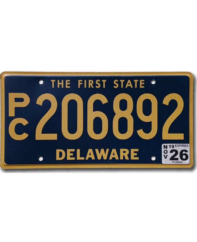 Americká SPZ Delaware The First State Blue PC206892