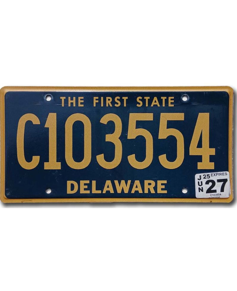 Tablica rejestracyjna USA Delaware The First State Blue C103554