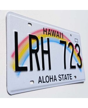Americká SPZ Hawaii Aloha Rainbow LRH 723