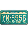 Tablica rejestracyjna USA Colorado 1974 Colorful YM-5956