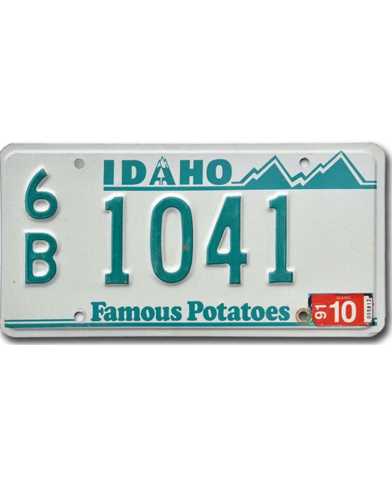 Americká SPZ Idaho Potatoes Green 6B 1041