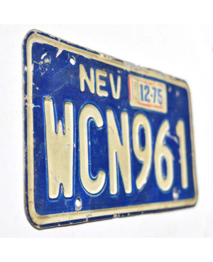 Tablica rejestracyjna USA Nevada 1975 Blue WCN961