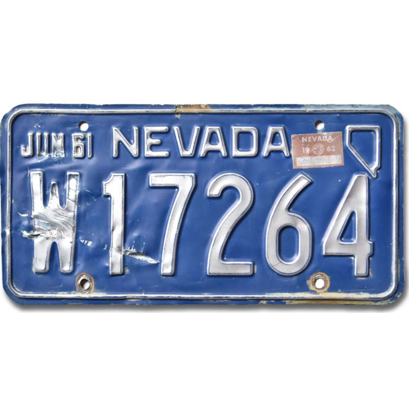 Tablica rejestracyjna USA Nevada 1961 Blue W17264