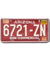 Tablica rejestracyjna USA Arizona Red 6721-ZN