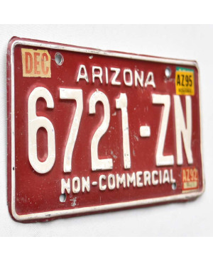 Tablica rejestracyjna USA Arizona Red 6721-ZN