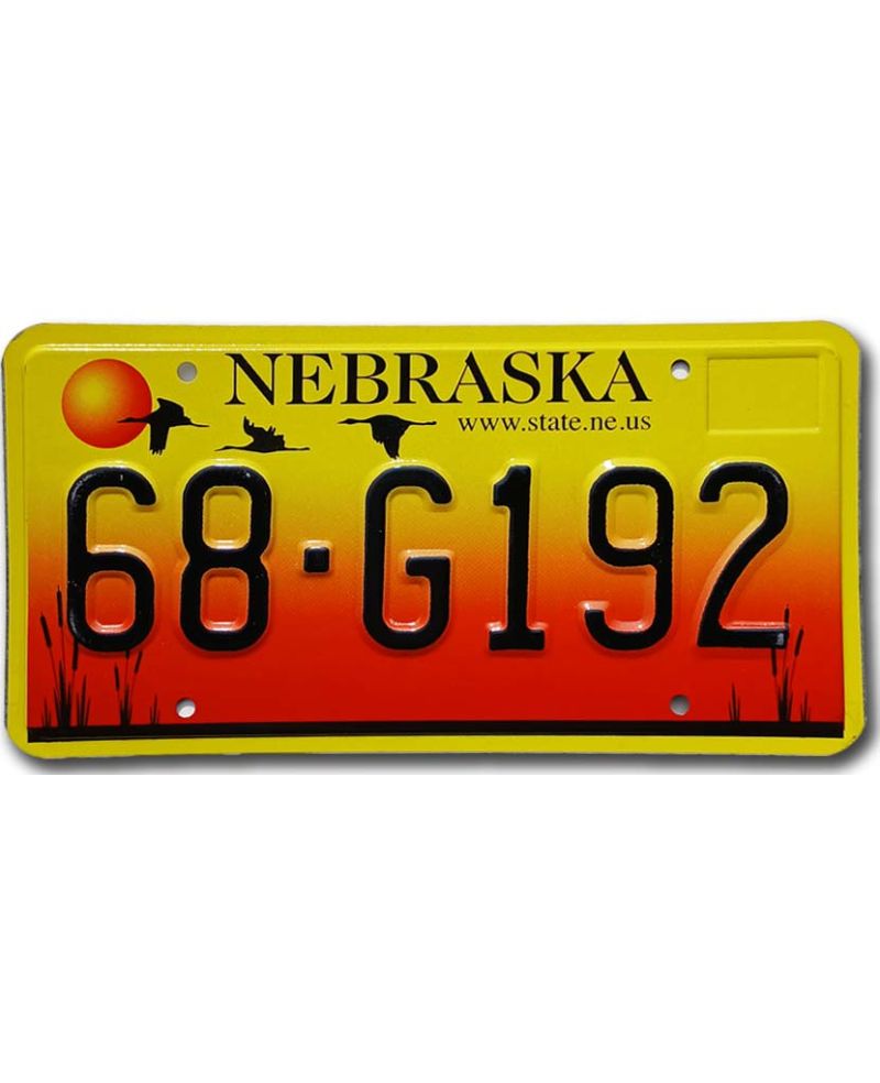 Tablica rejestracyjna USA Nebraska Sandhill Crane 68-G192