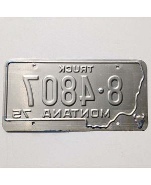 Tablica rejestracyjna USA Montana 1975 Blue Truck 8.4807