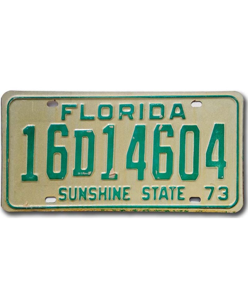 Tablica rejestracyjna Florida 1973 Sunshine State 16D14604