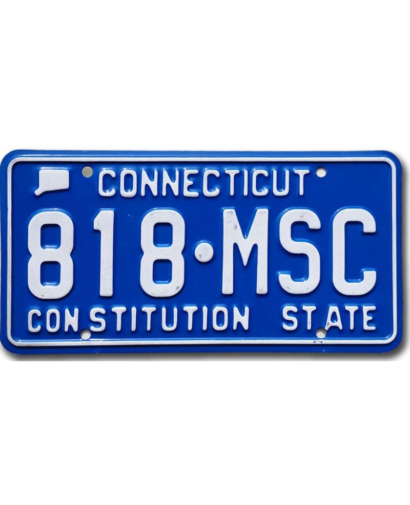 Tablica rejestracyjna USA Connecticut Constitution 818-MSC