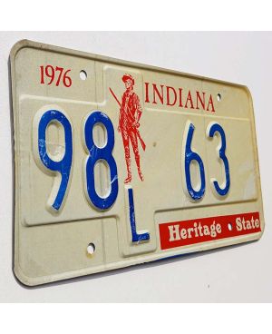 Tablica rejestracyjna USA Indiana Heritage State 98L 63