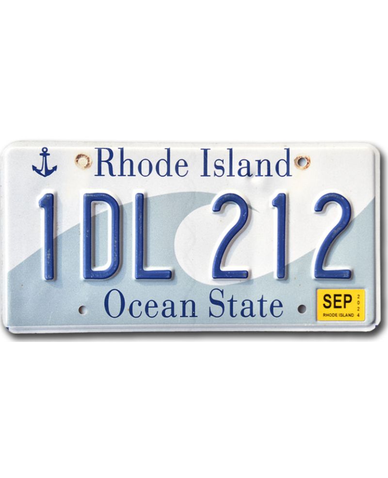 Americká SPZ Rhode Island Ocean State 1DL 212