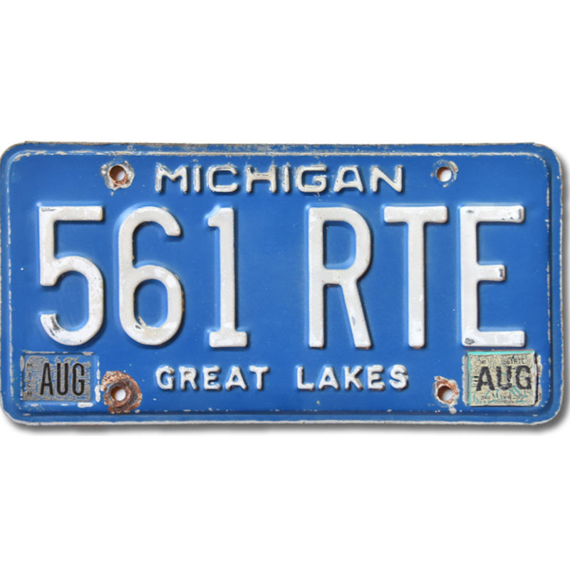 Tablica rejestracyjna USA Michigan Great Lakes 561 RTE