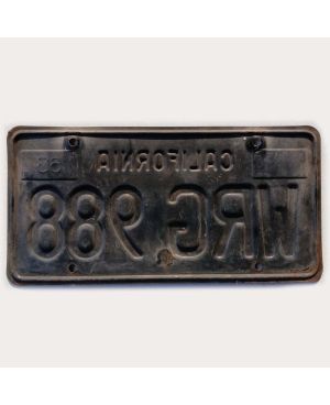 Americká SPZ California Black WRG 988