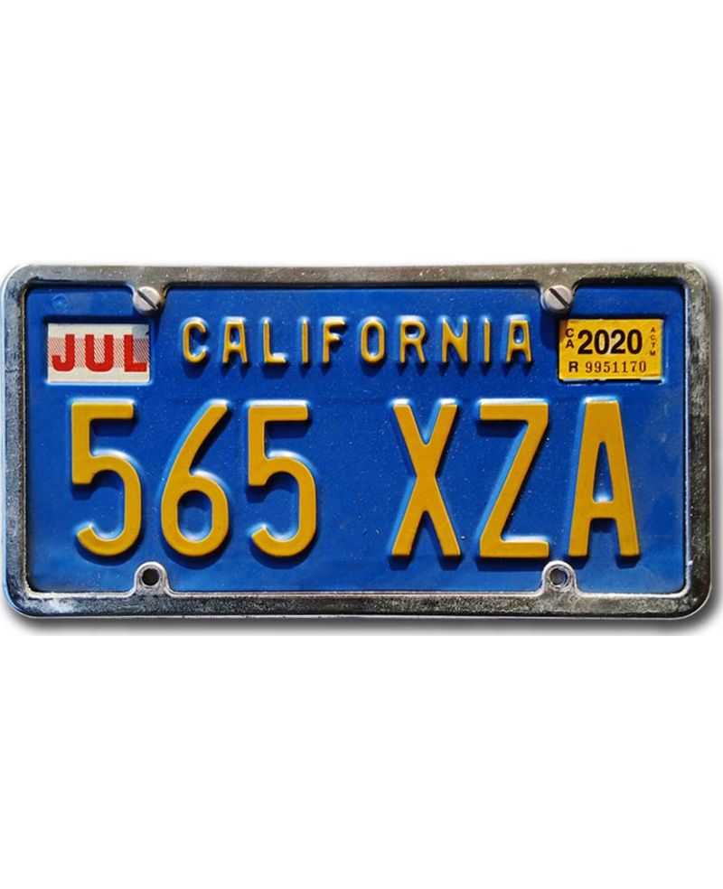 Americká SPZ California Blue 565 XZA