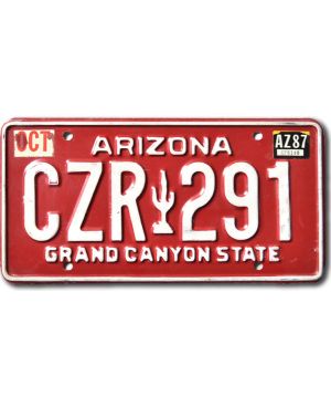 Tablica rejestracyjna USA Arizona Red Cactus CZR 291