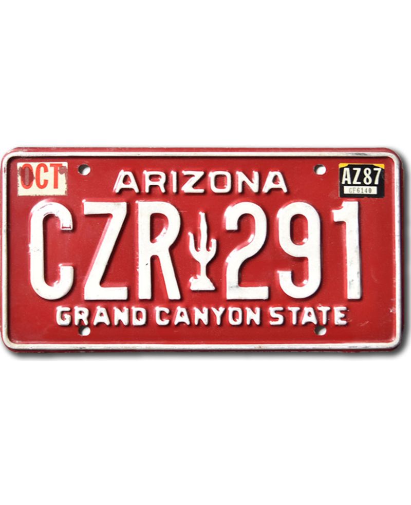 Americká SPZ Arizona Red Cactus CZR 291