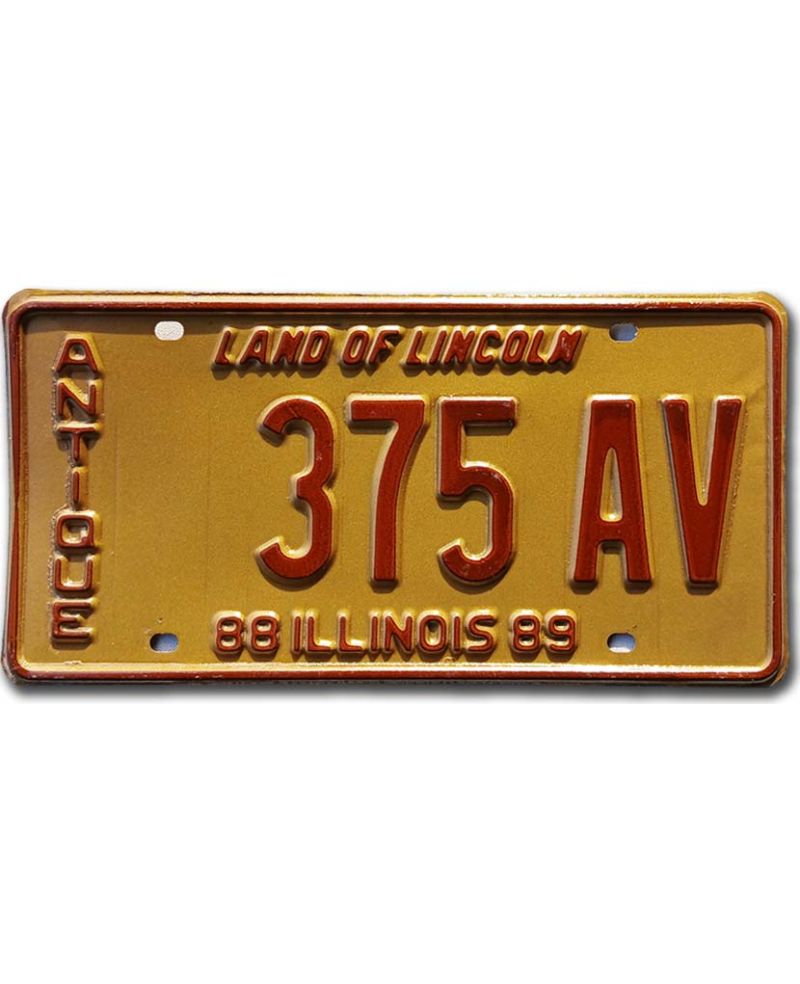 Americká SPZ Illinois 1988 Antique 375 AV