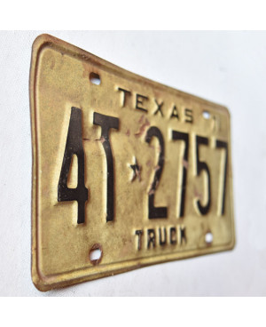Tablica rejestracyjna USA Texas 1971 Truck 4T.2757