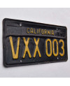 Tablica rejestracyjna USA California 1963 Black VXX 003