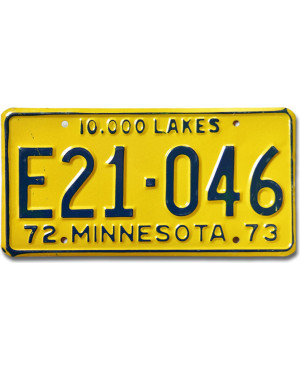 Tablica rejestracyjna USA Minnesota 1972 Truck E21-046