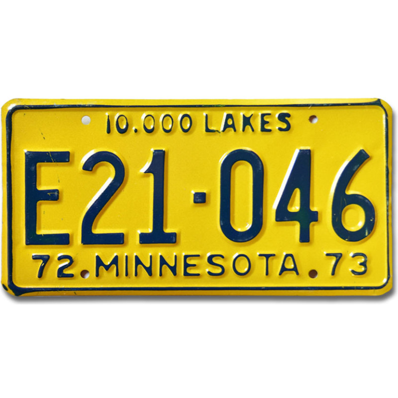 Tablica rejestracyjna USA Minnesota 1972 Truck E21-046
