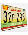 Tablica rejestracyjna USA Indiana 1987 Wander 32P298