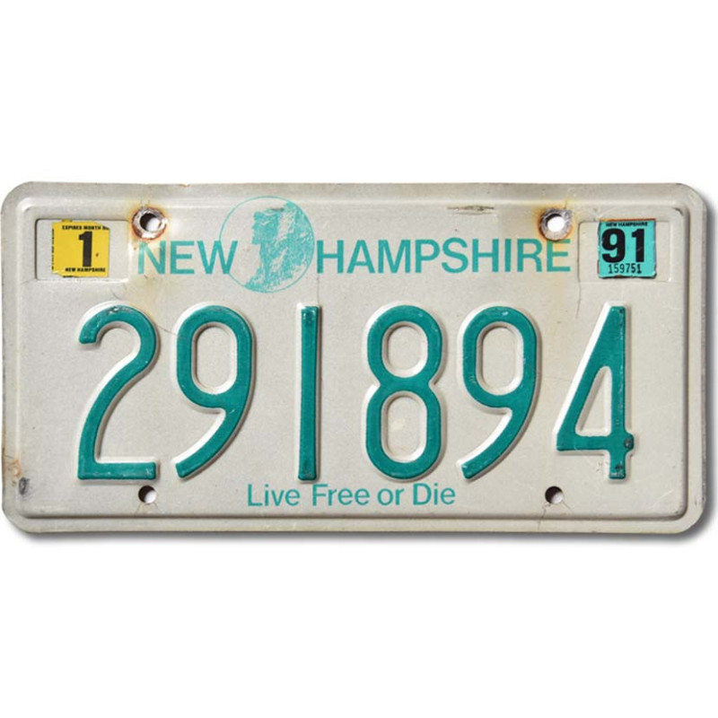 Tablica rejestracyjna USA New Hampshire Live Free 291894