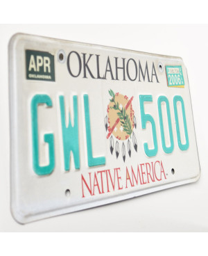 Tablica rejestracyjna USA Oklahoma Native America