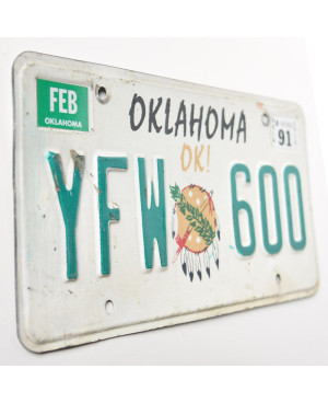 Tablica rejestracyjna USA Oklahoma OK